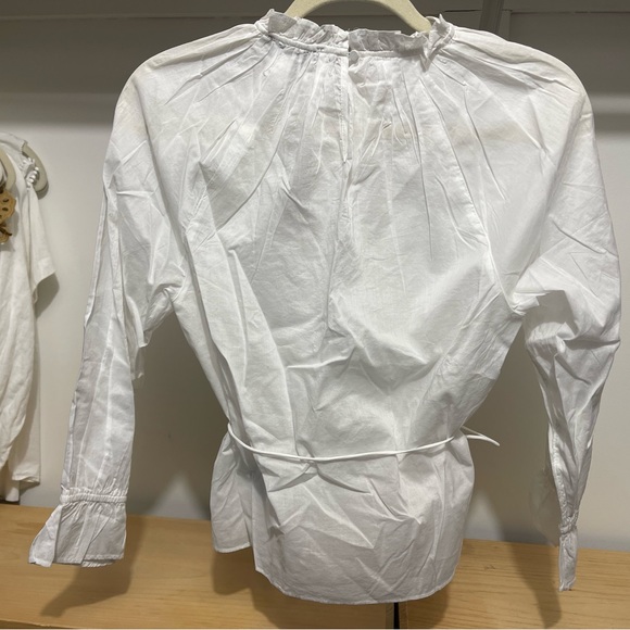 NWT Long-sleeve 100% cotton blouse - Picture 3 of 4